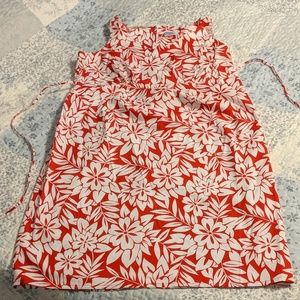 Tropical print maternity dress